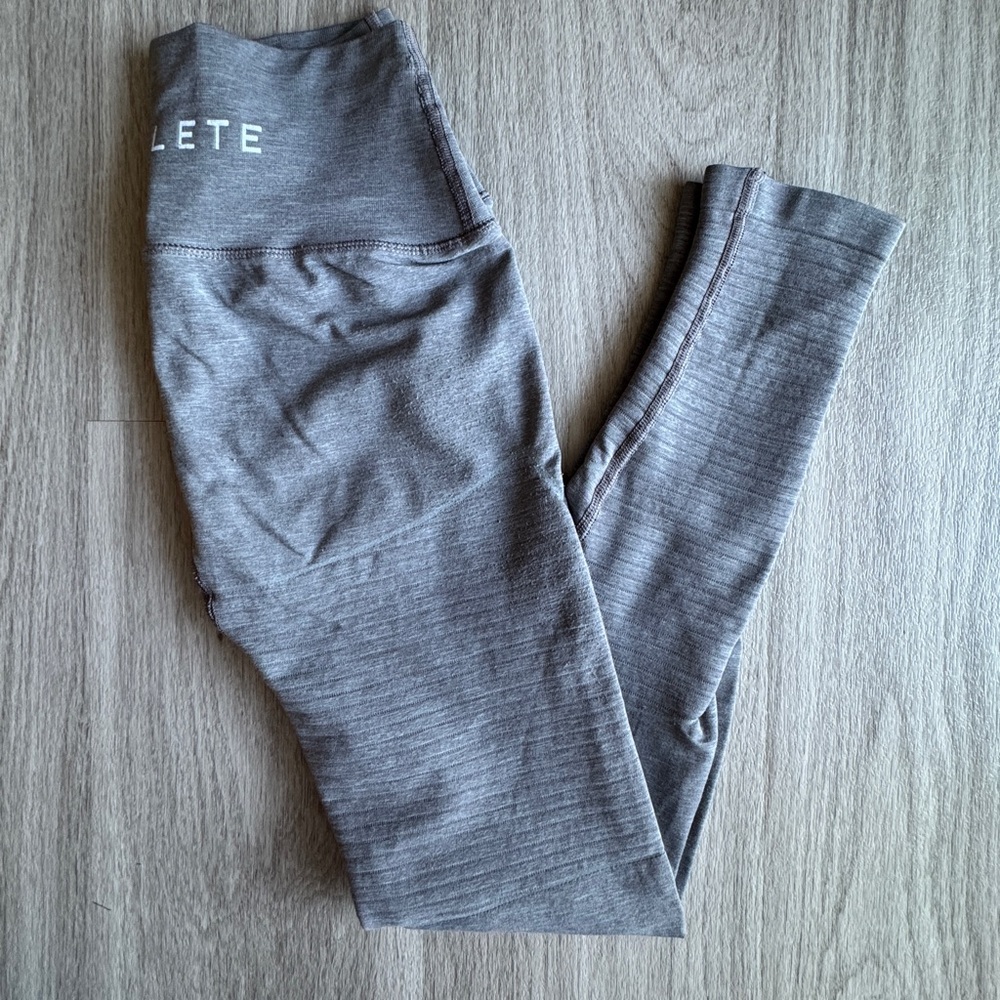 Alphalete Charcoal Gray High-Waist Leggings